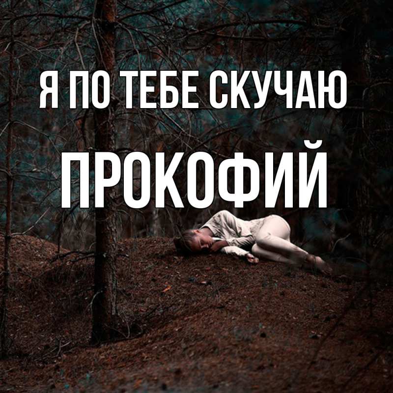 Картинка Я по тебе скучаю, Прокофий