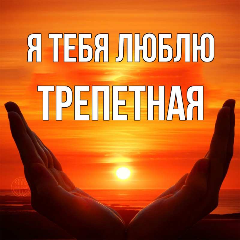 Картинка Я тебя люблю, Тpепетная
