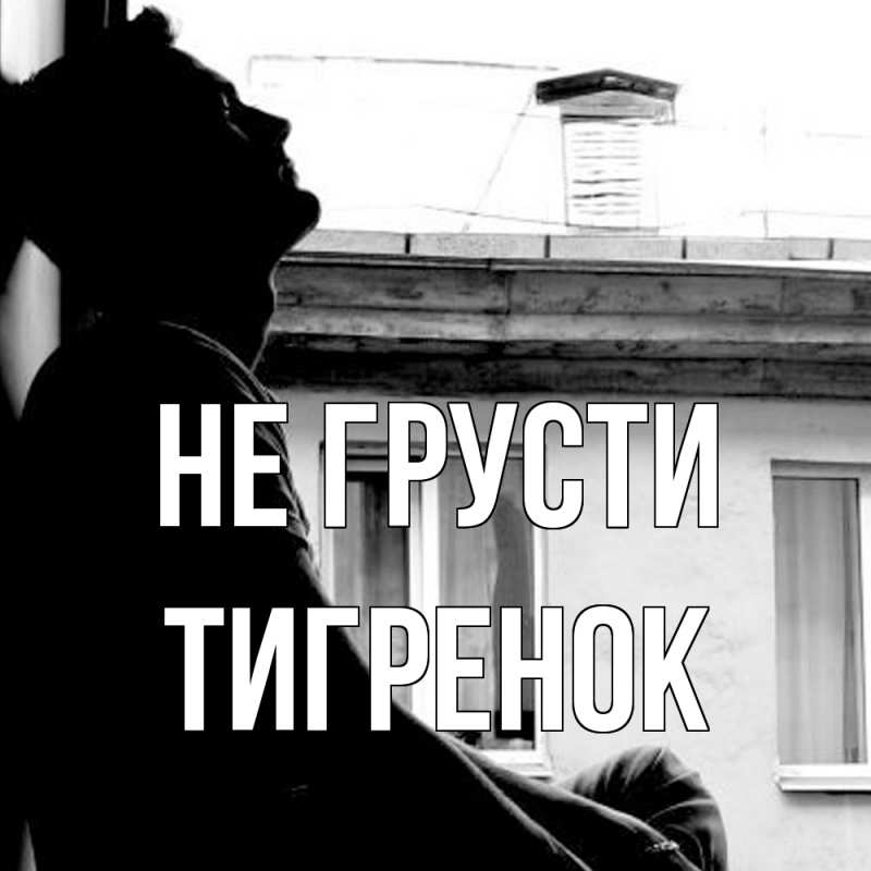 Картинка Не грусти, Тигpенок