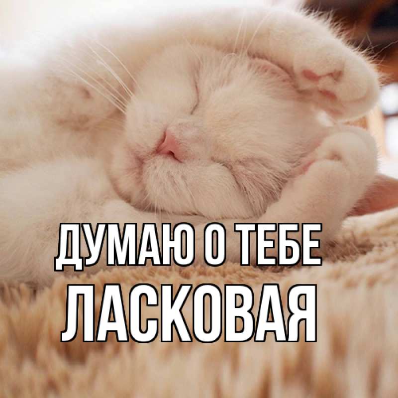 Картинка Думаю о тебе, Ласковая