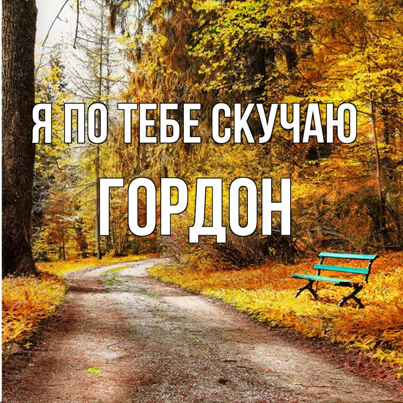 Картинка Я по тебе скучаю, Гордон