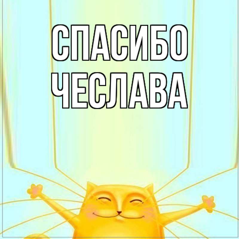 Картинка Спасибо, Чеслава