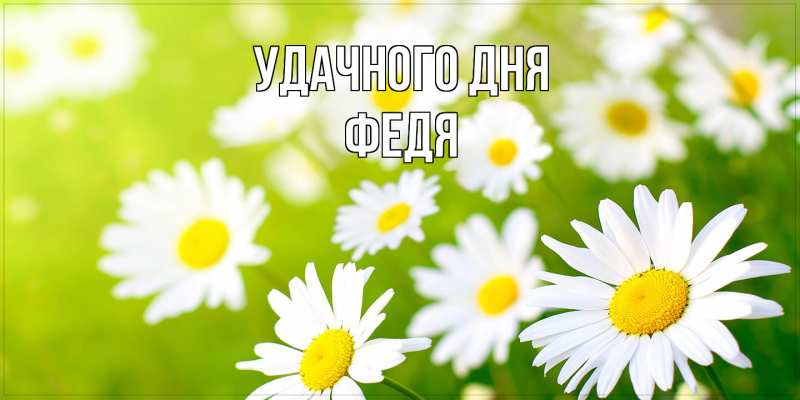 Картинка Удачного дня, Федя