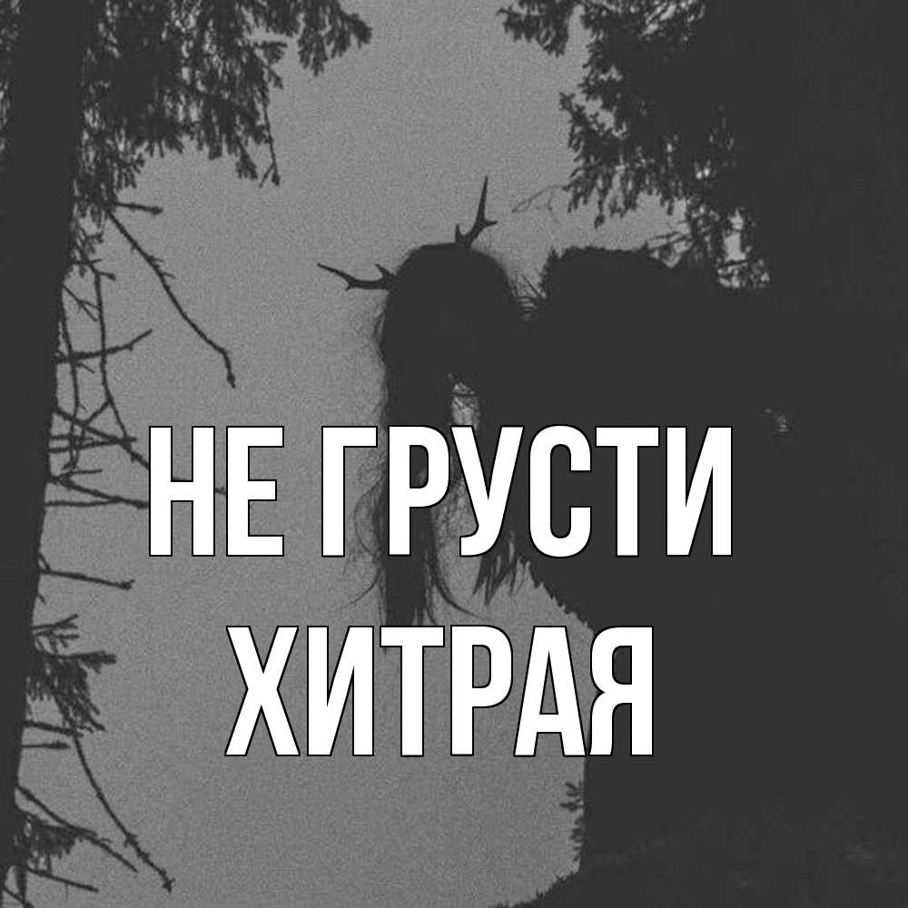 Открытка на каждый день с именем, хитрая Не грусти чудище лесное Прикольная открытка с пожеланием онлайн скачать бесплатно 