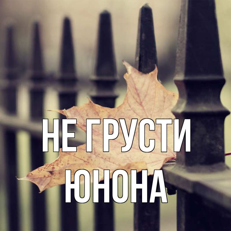 Картинка Не грусти, Юнона