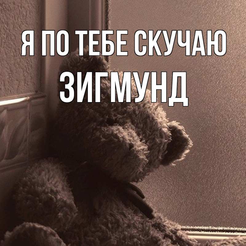Картинка Я по тебе скучаю, Зигмунд