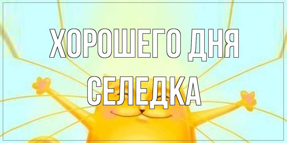 Открытка на каждый день с именем, Селедка Хорошего дня обнимашки Прикольная открытка с пожеланием онлайн скачать бесплатно 