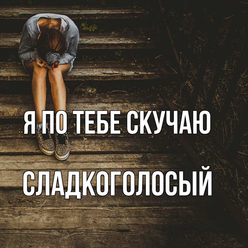 Картинка Я по тебе скучаю, Сладкоголосый
