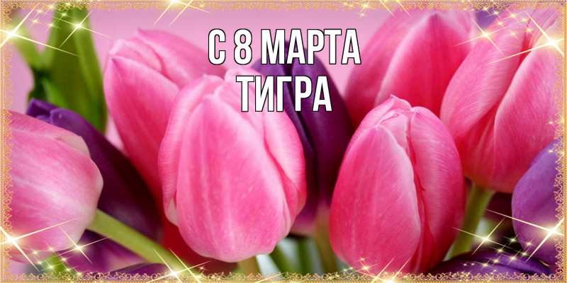 Картинка C 8 МАРТА, Тигpа
