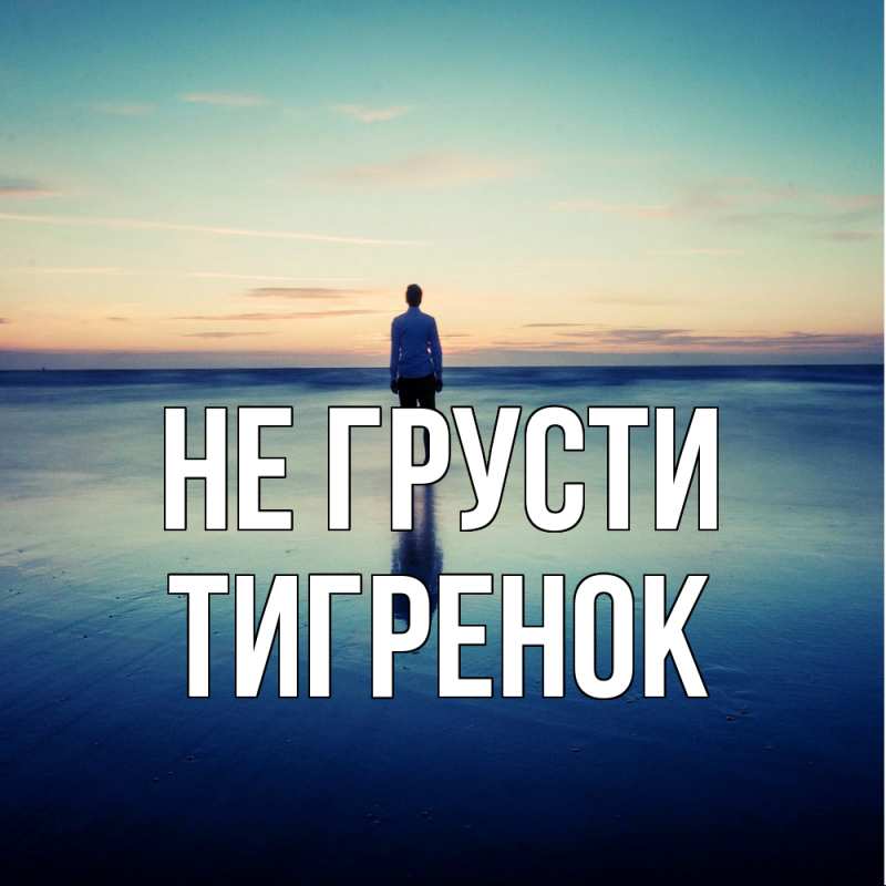 Картинка Не грусти, Тигpенок