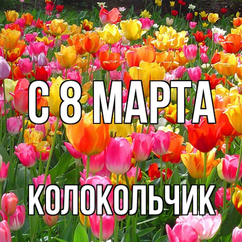 Картинка C 8 МАРТА, Колокольчик