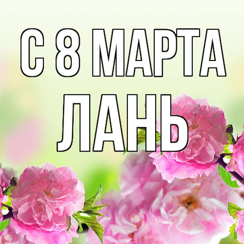 Картинка C 8 МАРТА, лань