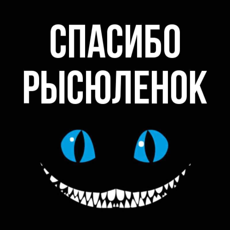 Картинка Спасибо, Рысюленок