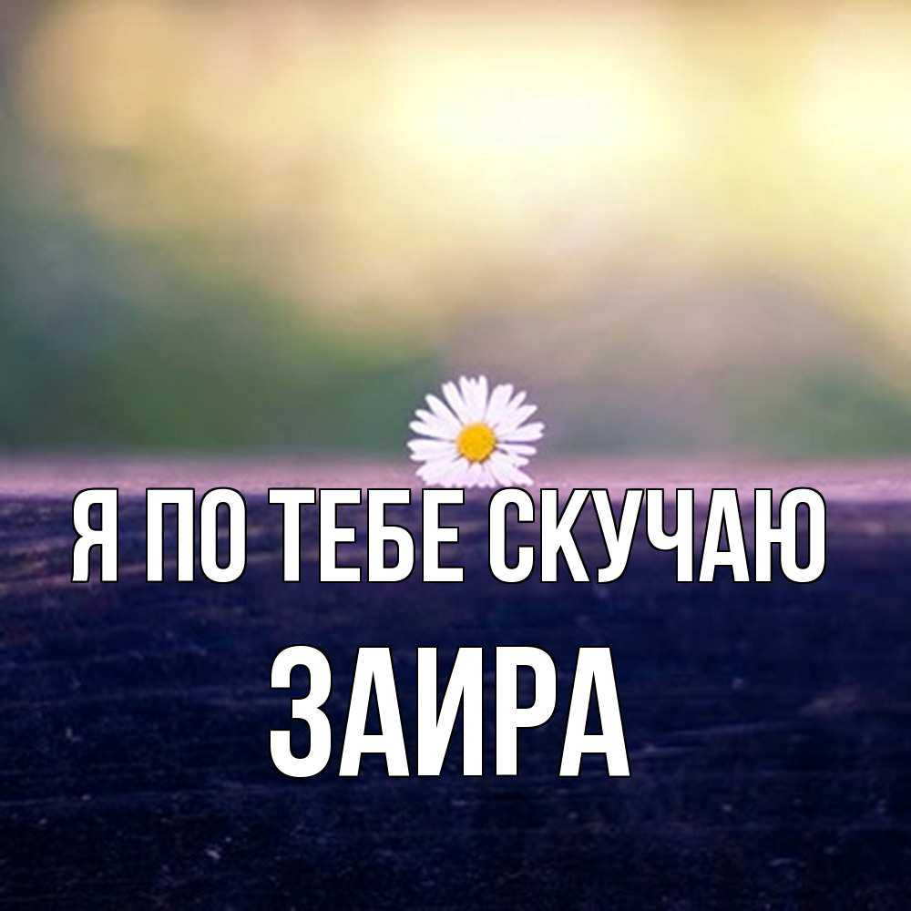 Открытка на каждый день с именем, Заира Я по тебе скучаю приходи в гости Прикольная открытка с пожеланием онлайн скачать бесплатно 