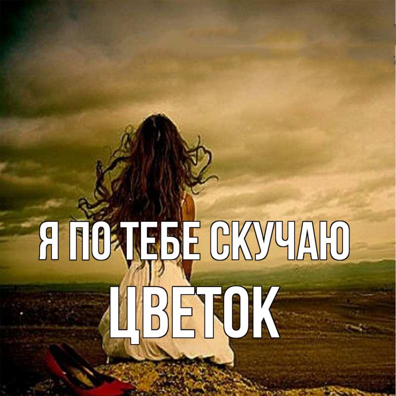 Картинка Я по тебе скучаю, Цветок