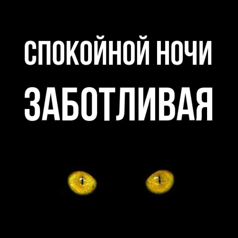 Картинка Спокойной ночи, Заботливая