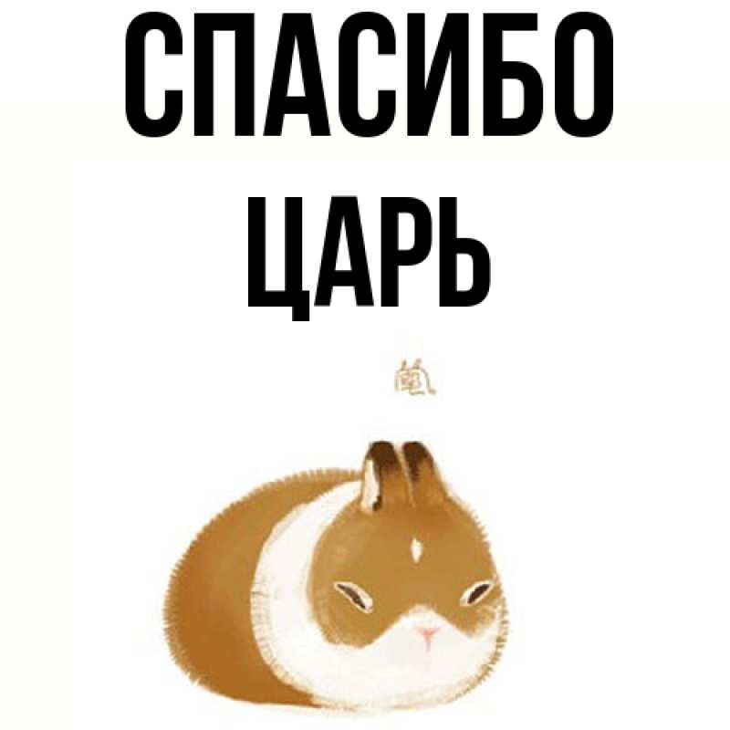 Картинка Спасибо, Царь