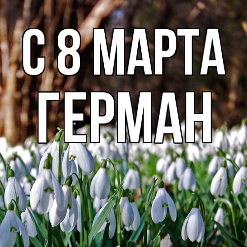 Картинка C 8 МАРТА, Герман