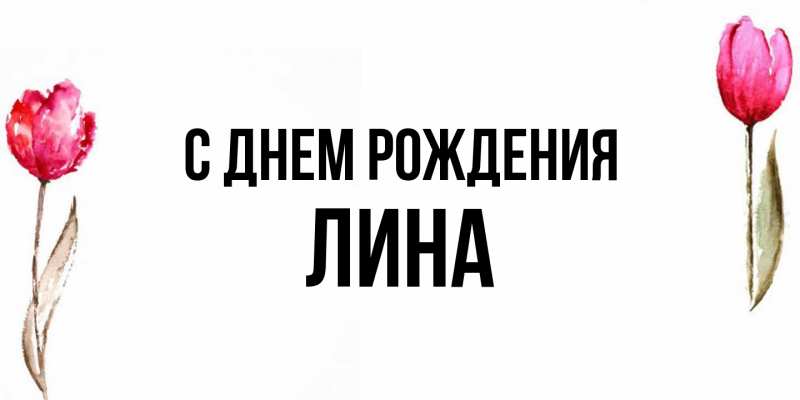 Картинка С днем рождения, Лина
