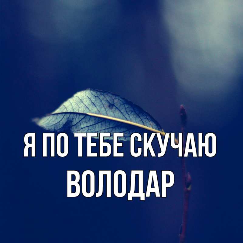 Картинка Я по тебе скучаю, Володар