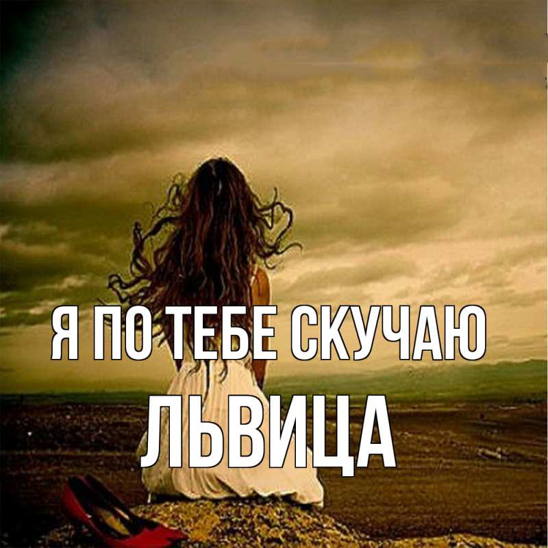 Картинка Я по тебе скучаю, Львица