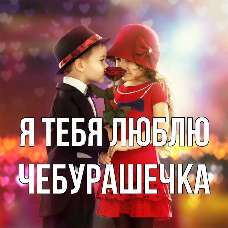 Картинка Я тебя люблю, Чебурашечка