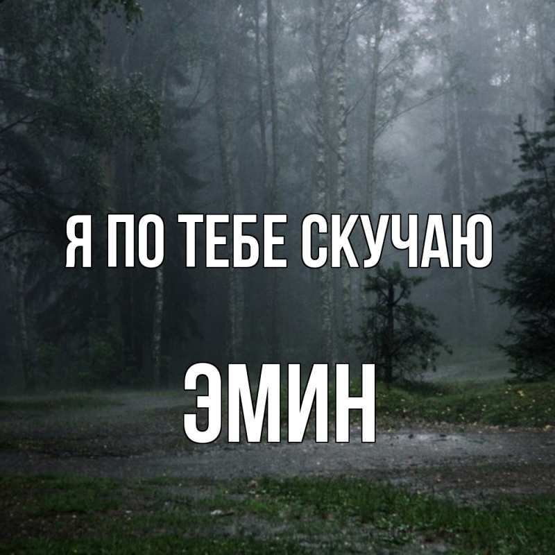 Картинка Я по тебе скучаю, Эмин