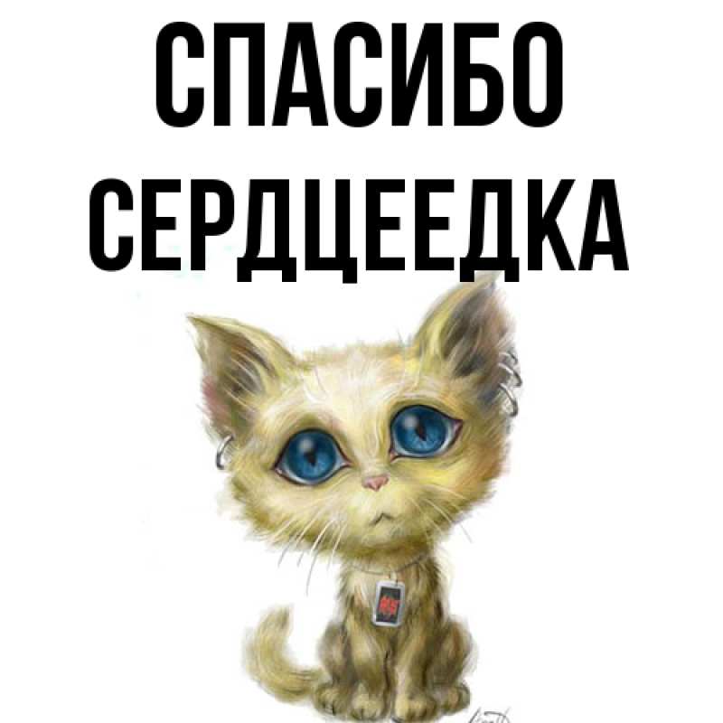 Картинка Спасибо, сердцеедка