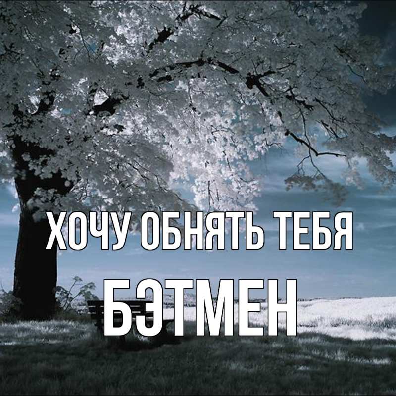 Картинка Хочу обнять тебя, Бэтмен