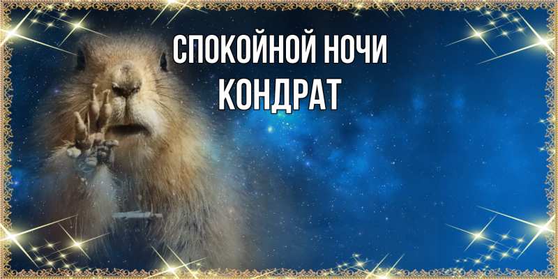 Картинка Спокойной ночи, Кондрат