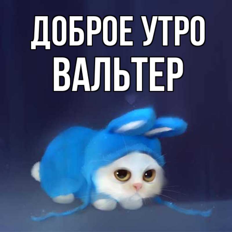 Картинка Доброе утро, Вальтер