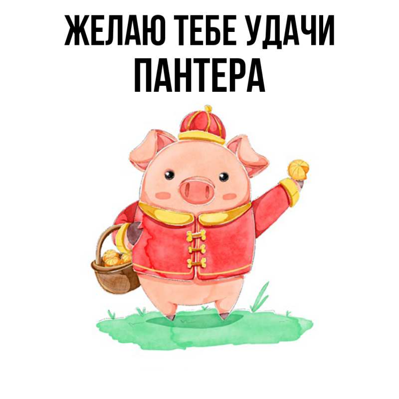 Картинка Желаю тебе удачи, Пантера