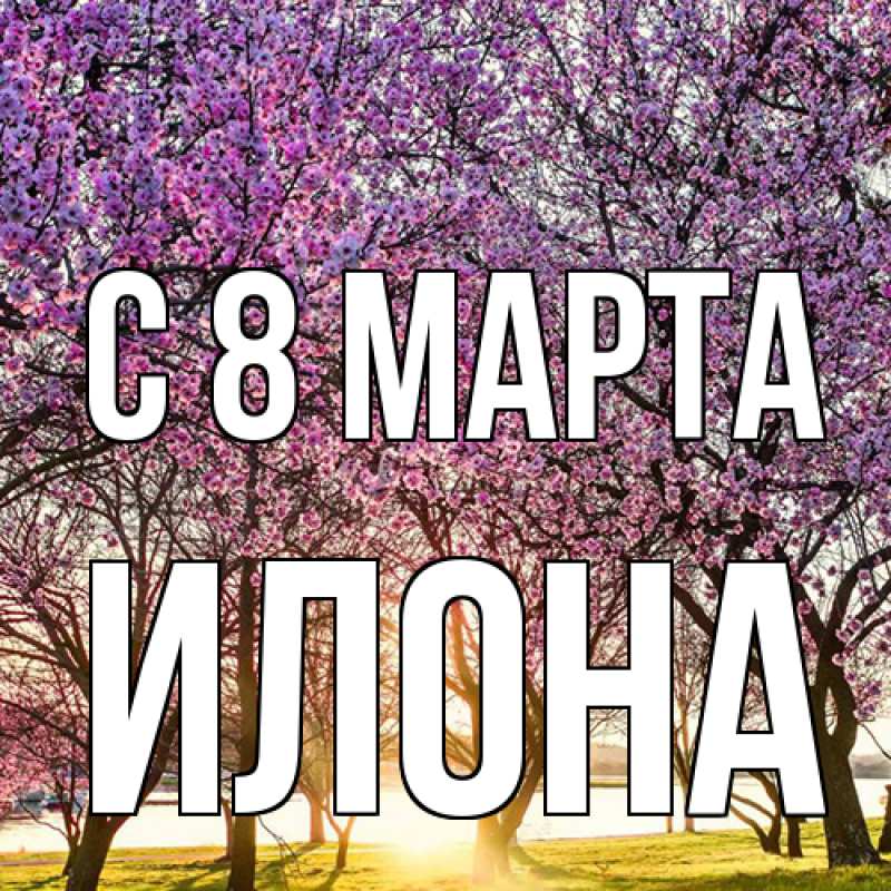 Картинка C 8 МАРТА, Илона