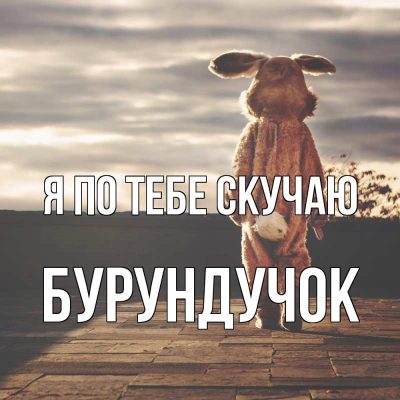 Картинка Я по тебе скучаю, бурундучок