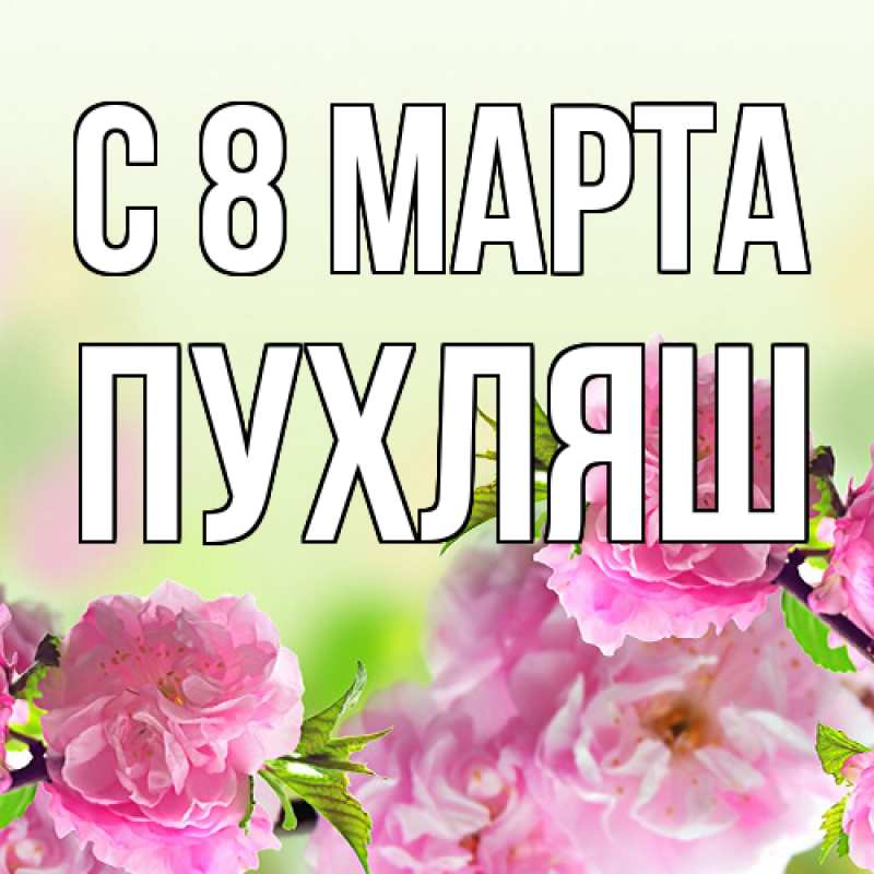 Картинка C 8 МАРТА, пухляш