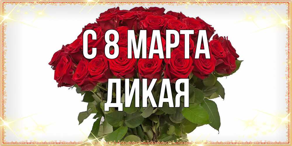 Открытка на каждый день с именем, дикая C 8 МАРТА поздравляю с 8 марта Прикольная открытка с пожеланием онлайн скачать бесплатно 