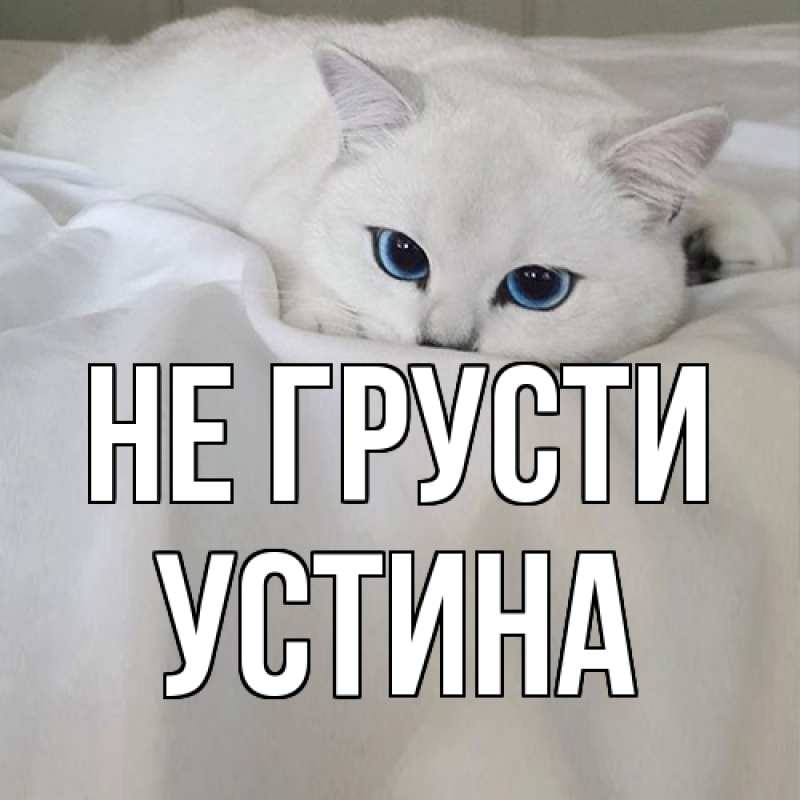 Картинка Не грусти, Устина