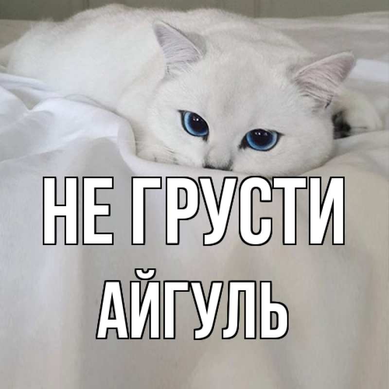 Картинка Не грусти, Айгуль