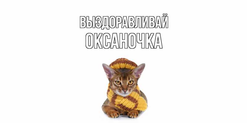 Картинка Выздоравливай, Оксаночка