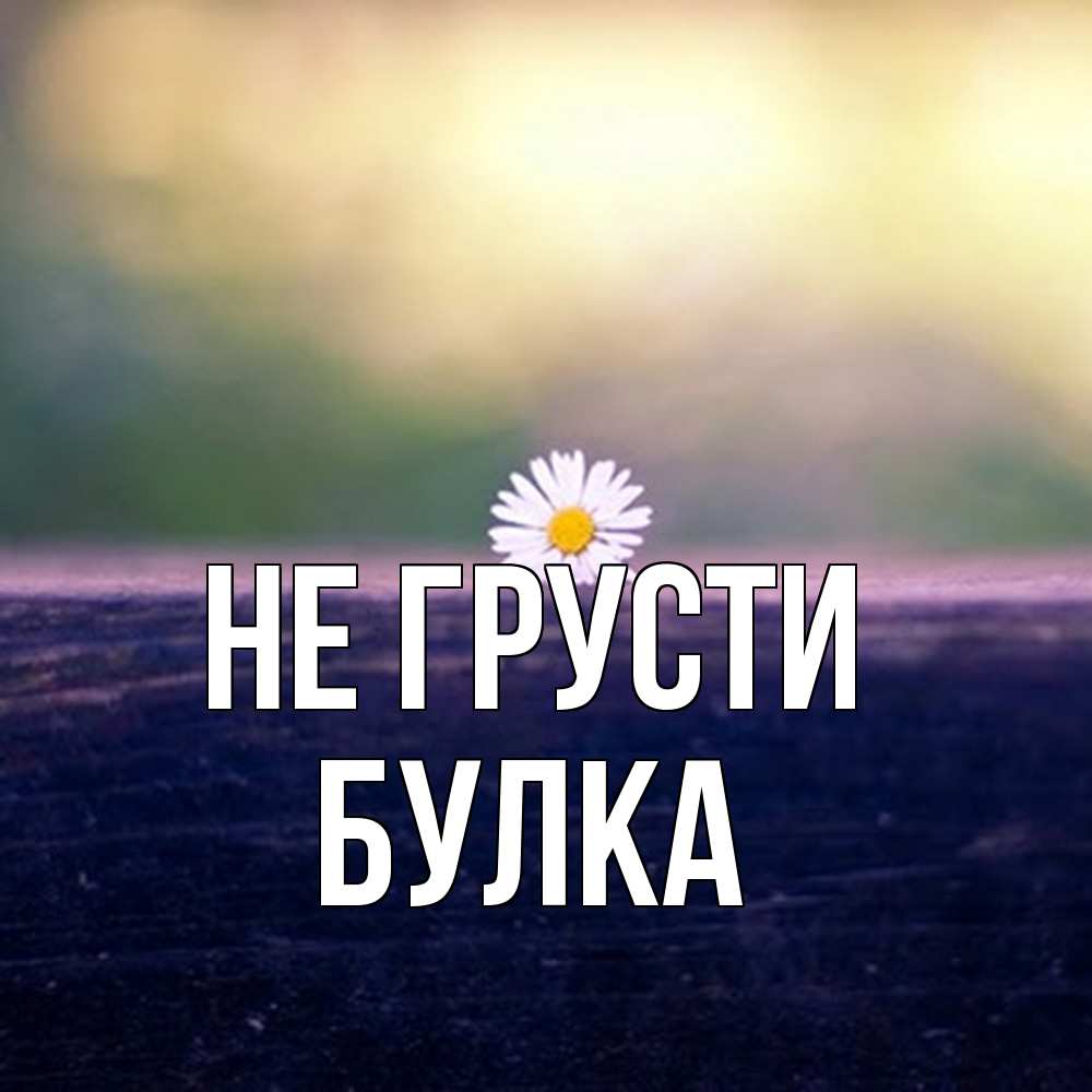 Открытка на каждый день с именем, Булка Не грусти красота Прикольная открытка с пожеланием онлайн скачать бесплатно 