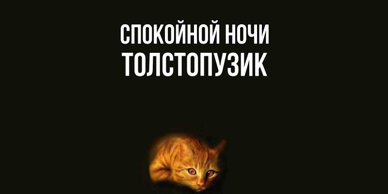 Картинка Спокойной ночи, Толстопузик