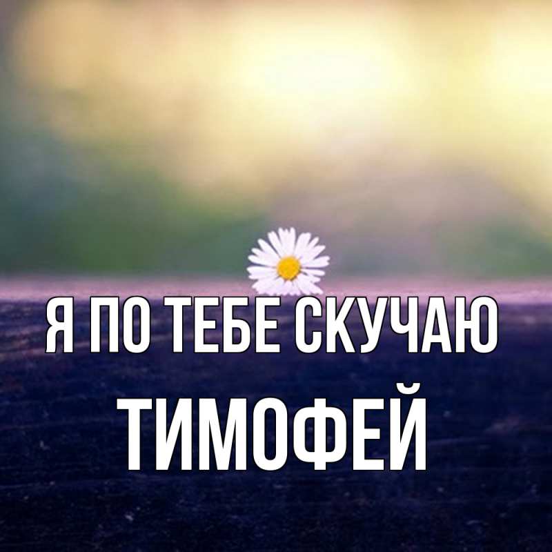 Картинка Я по тебе скучаю, Тимофей