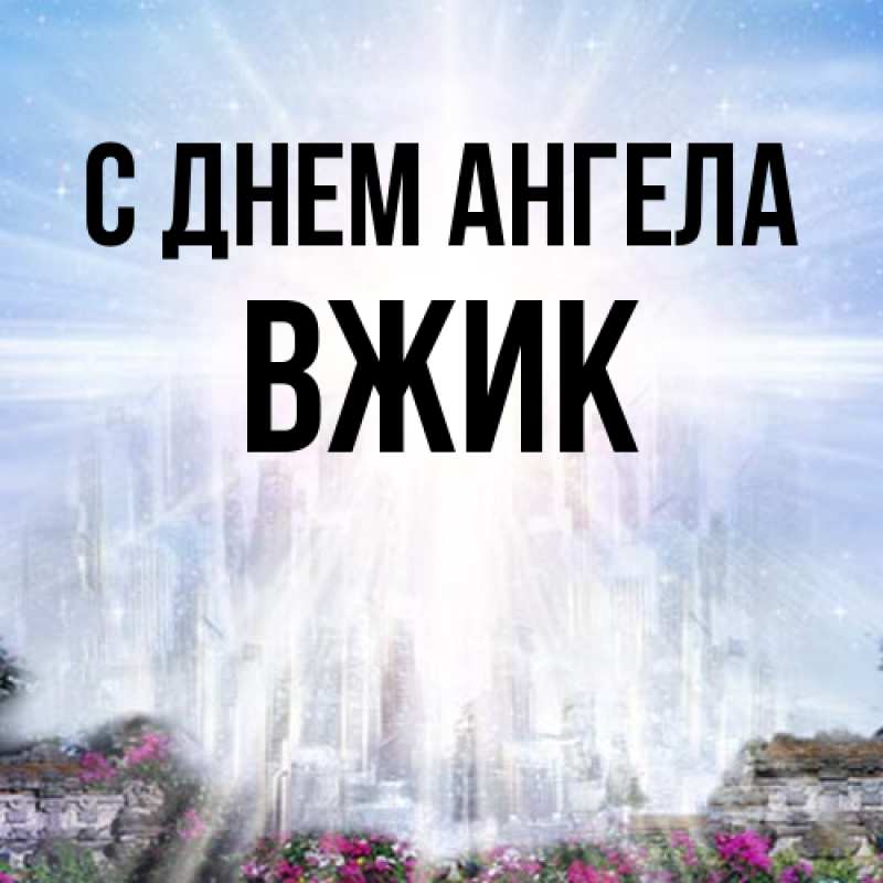 Картинка С днем ангела, Вжик