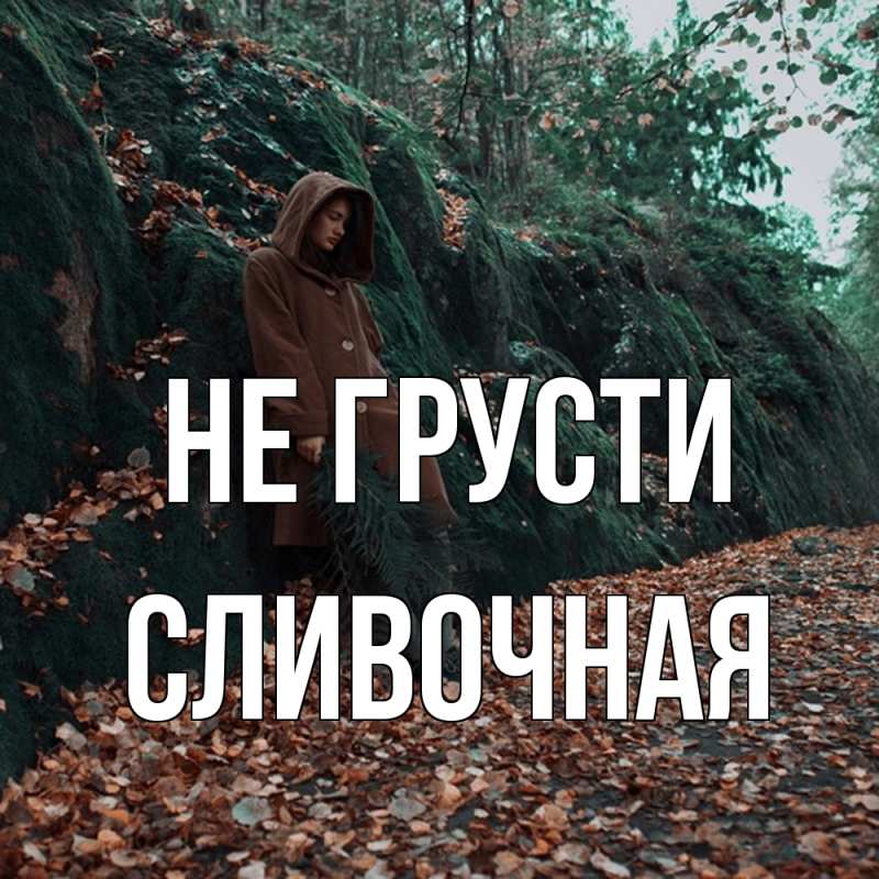 Картинка Не грусти, Сливочная