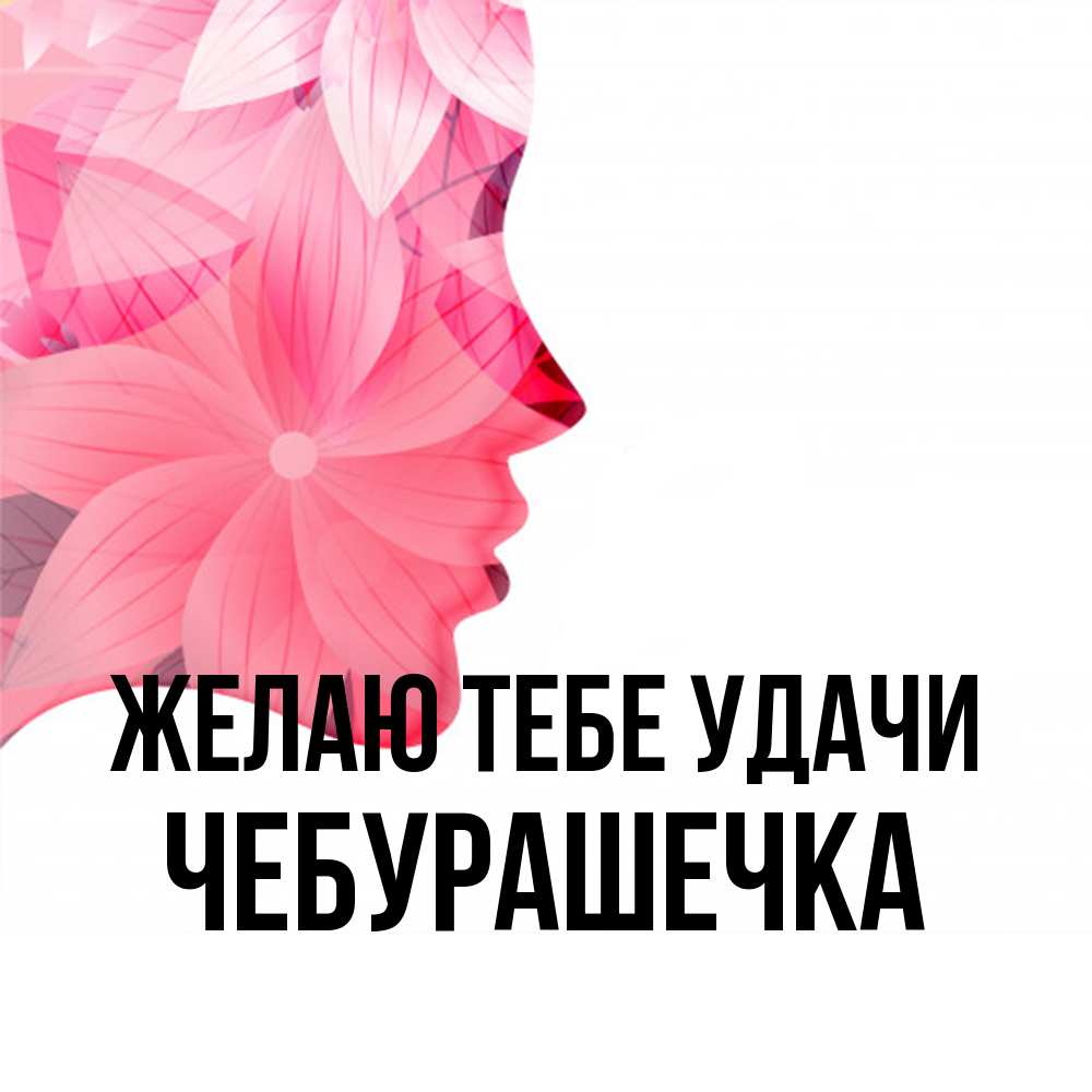Открытка на каждый день с именем, Чебурашечка Желаю тебе удачи на удачу Прикольная открытка с пожеланием онлайн скачать бесплатно 