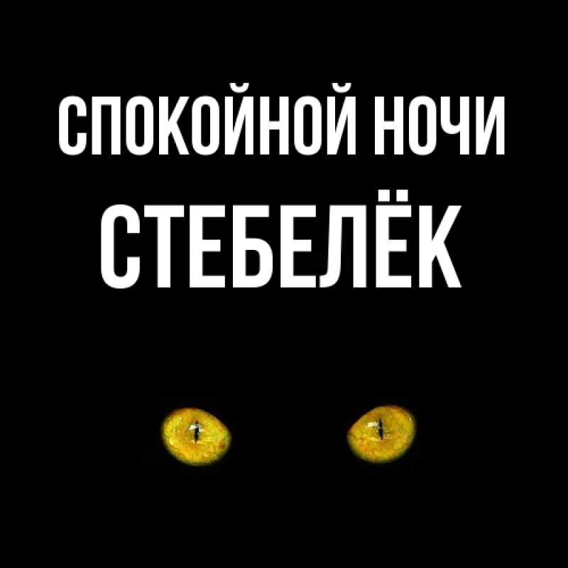 Картинка Спокойной ночи, Стебелёк