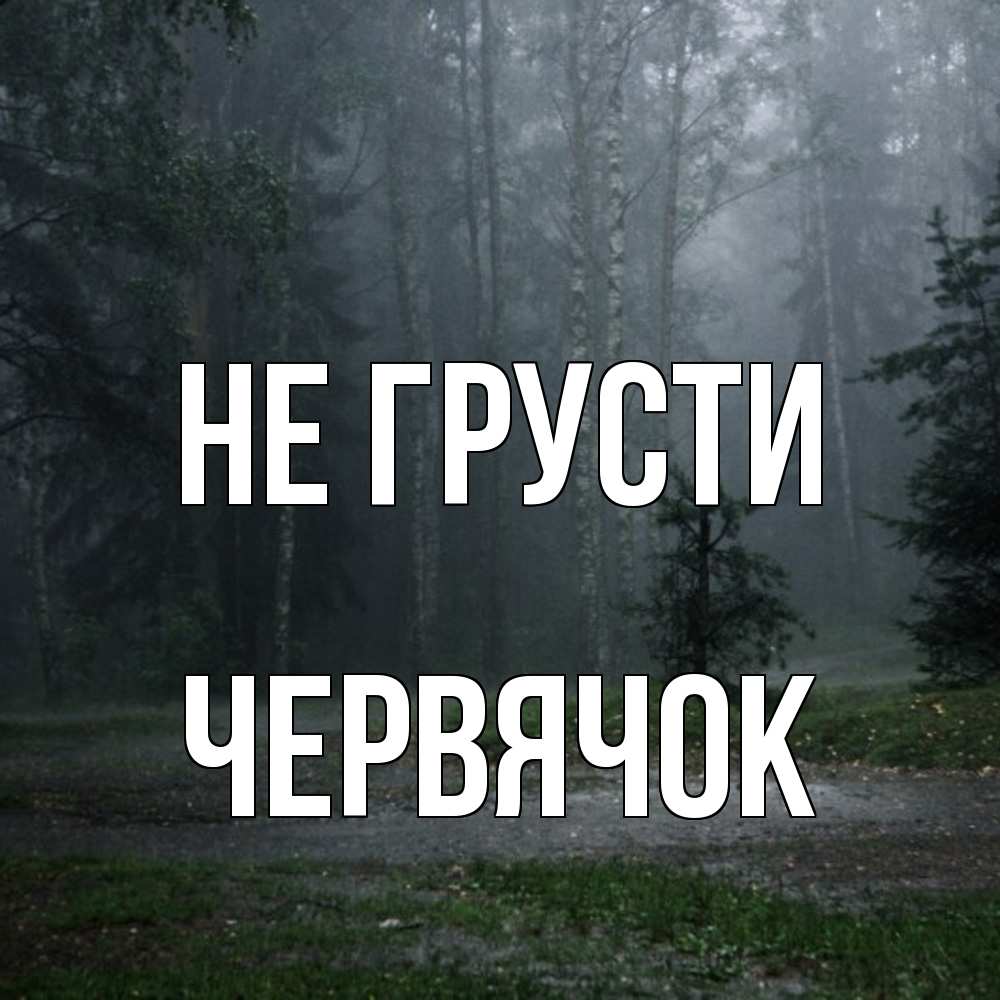 Открытка на каждый день с именем, Червячок Не грусти осень Прикольная открытка с пожеланием онлайн скачать бесплатно 