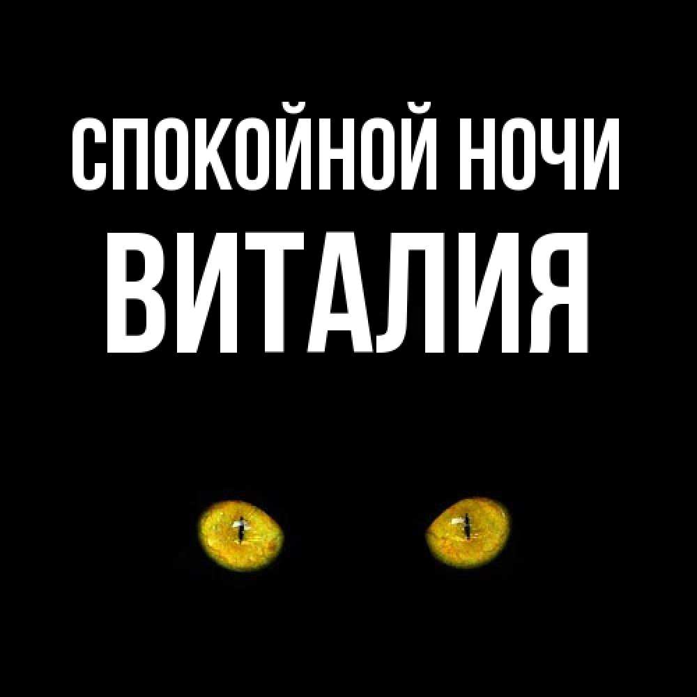 Открытка на каждый день с именем, Виталия Спокойной ночи сладких снов бесстрашный мой дружочек Прикольная открытка с пожеланием онлайн скачать бесплатно 