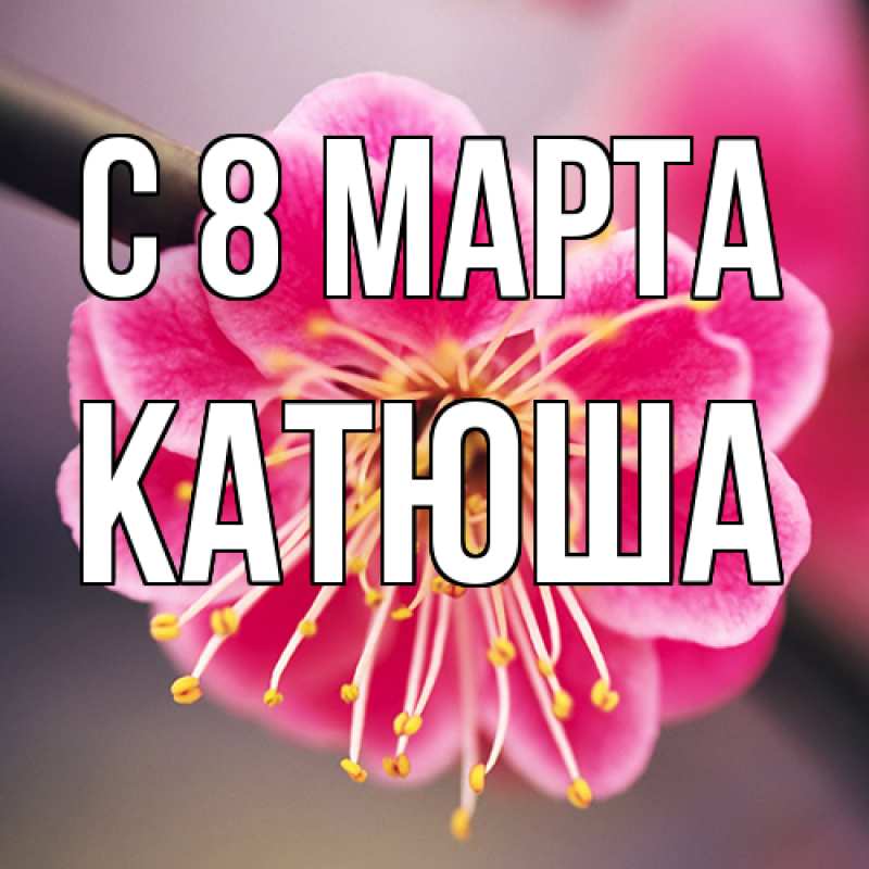 Картинка C 8 МАРТА, Катюша