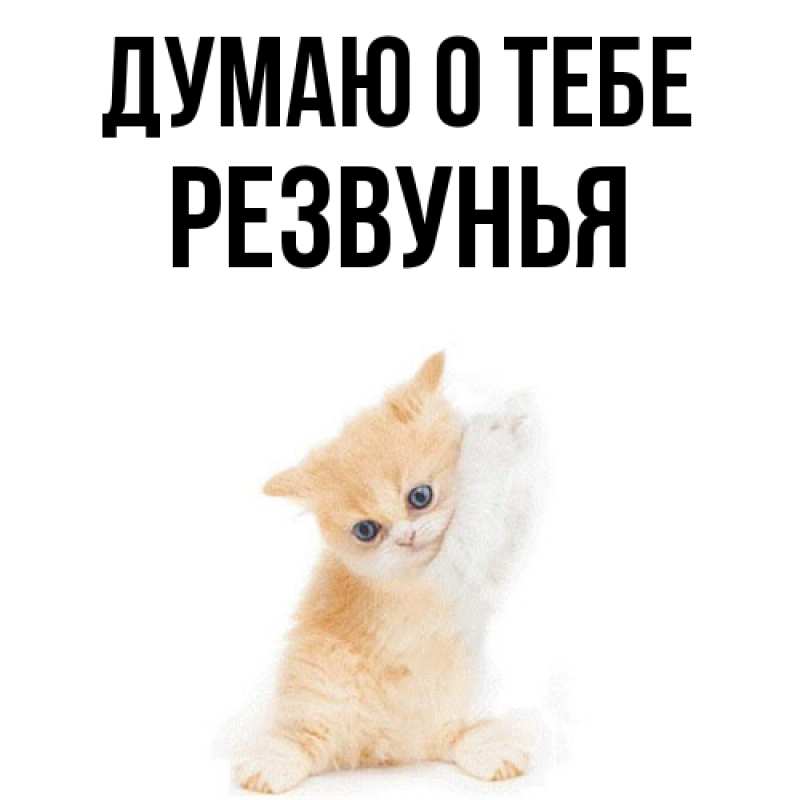 Картинка Думаю о тебе, Резвунья